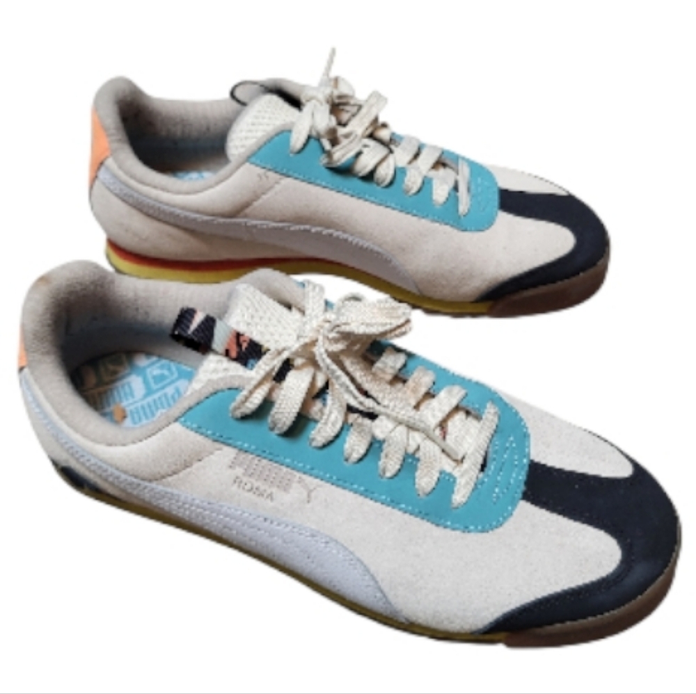 Puma Men's Roma Basic HC Beige Suede Lifestyle Shoes Sneakers - Size 10